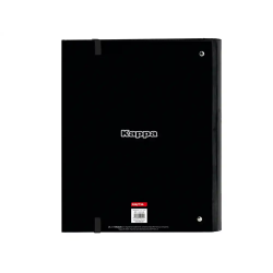 Carpeta con recambio safta din a4 cuadro 5 mm con goma y 5 separadores kappa dark