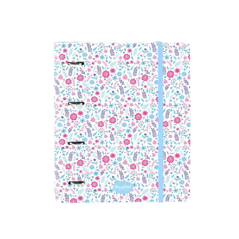 Carpeta con recambio safta din a4 cuadro 5 mm con goma y 5 separadores blackfit8 cool