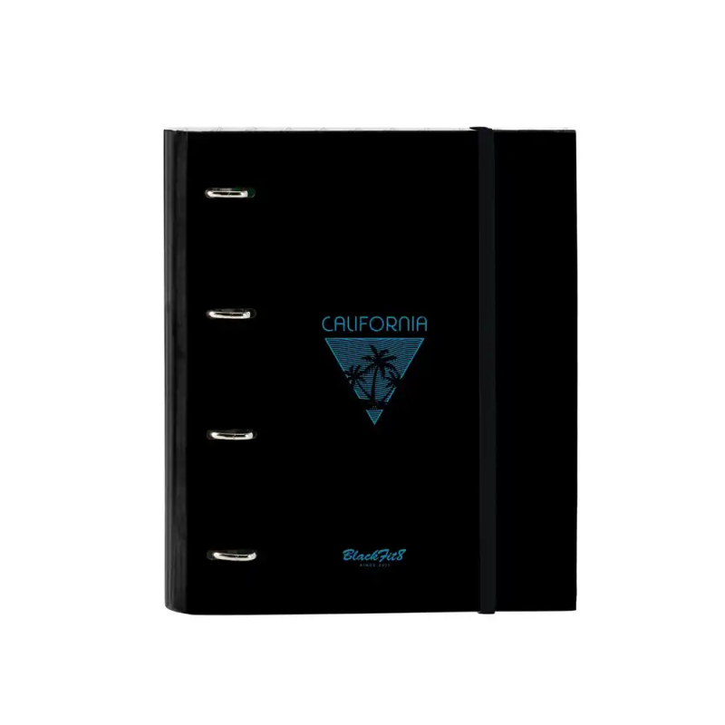 Carpeta con recambio safta din a4 cuadro 5 mm con goma y 5 separadores blackfit8 california