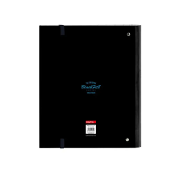 Carpeta con recambio safta din a4 cuadro 5 mm con goma y 5 separadores blackfit8 california