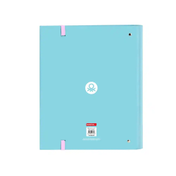 Carpeta con recambio safta din a4 cuadro 5 mm con goma y 5 separadores benetton unique