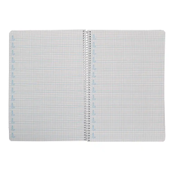 Cuaderno espiral liderpapel a4 pautaguia tapa blanda 80h 75gr cuadro pautado 5mm color azul