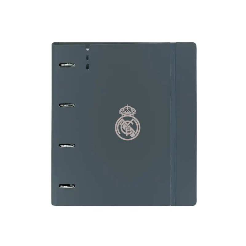 Carpeta con recambio safta din a4 cuadro 5 mm polipropileno foam 4 anillas 35mm real madrid 3