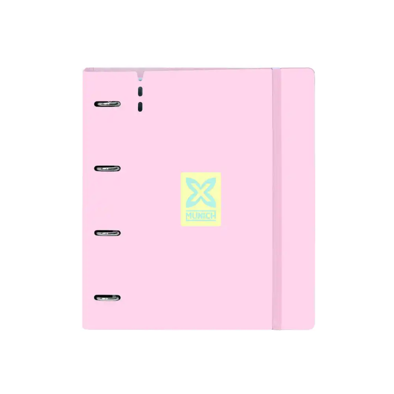 Carpeta con recambio safta din a4 cuadro 5 mm polipropileno foam 4 anillas 35mm munich candy