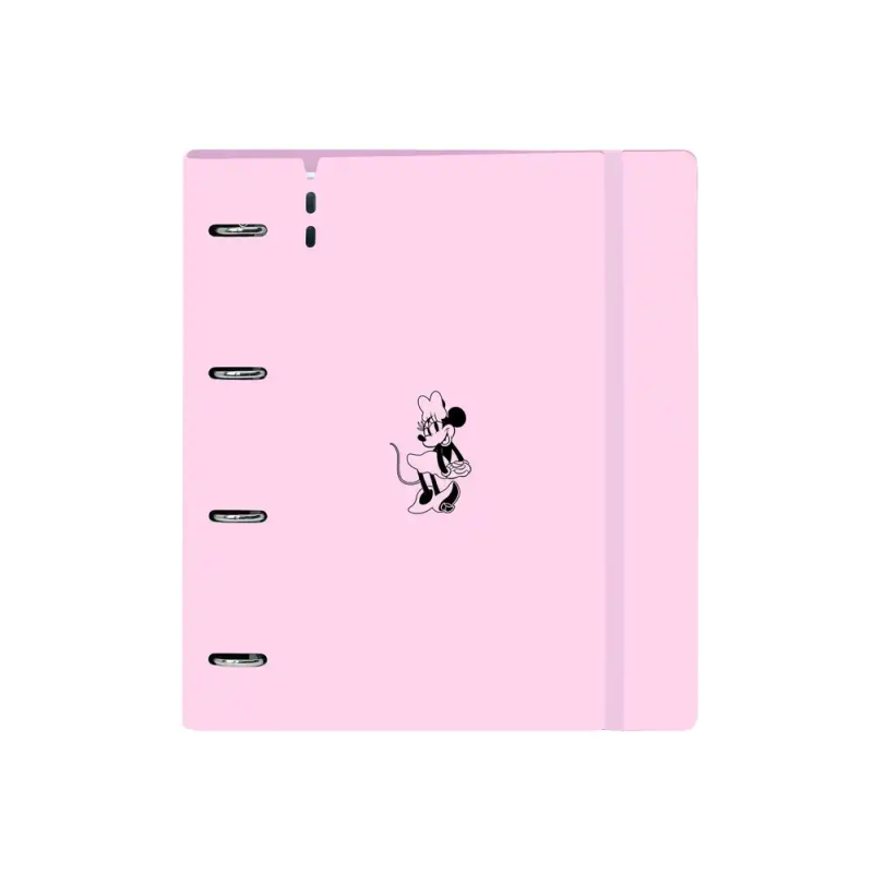 Carpeta con recambio safta din a4 cuadro 5 mm polipropileno foam 4 anillas 35mm minnie mouse nalve
