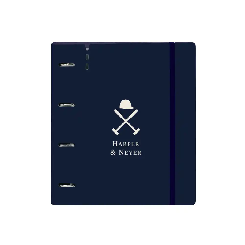 Carpeta con recambio safta din a4 cuadro 5 mm polipropileno foam 4 anillas 35mm harper & neyer