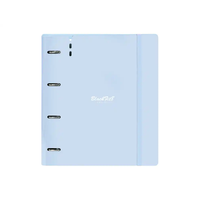 Carpeta con recambio safta din a4 cuadro 5 mm polipropileno foam 4 anillas 35mm blackfit8 cool