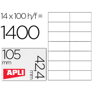 Etiqueta adhesiva apli 1277...