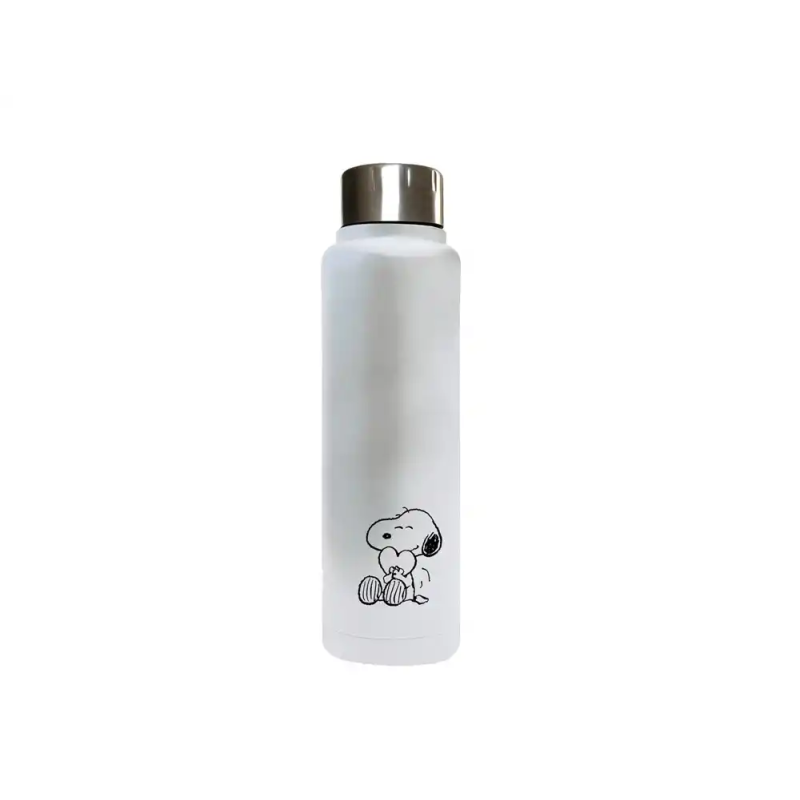 Botella portaliquidos safta termo acero inoxidable 500ml snoopy love 225x70 mm
