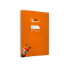 Cuaderno espiral liderpapel a4 pautaguia tapa blanda 80h 75gr cuadro pautado 5mm color naranja