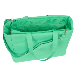 Bolso con bolsillo safta para portatil 14,1'' benetton mint 310x400x170 mm