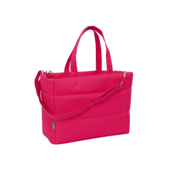 Bolso con bolsillo safta para portatil 14,1'' benetton cherry 310x400x170 mm