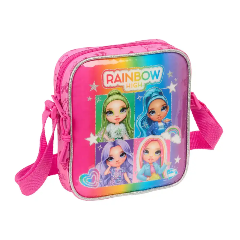 Bolso bandolera safta rainbow high shine 180x160x40 mm