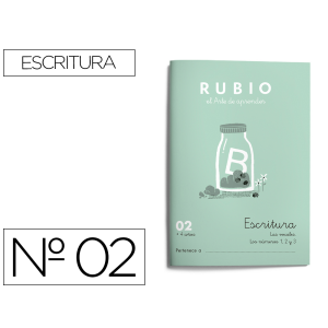 Cuaderno rubio caligrafia...