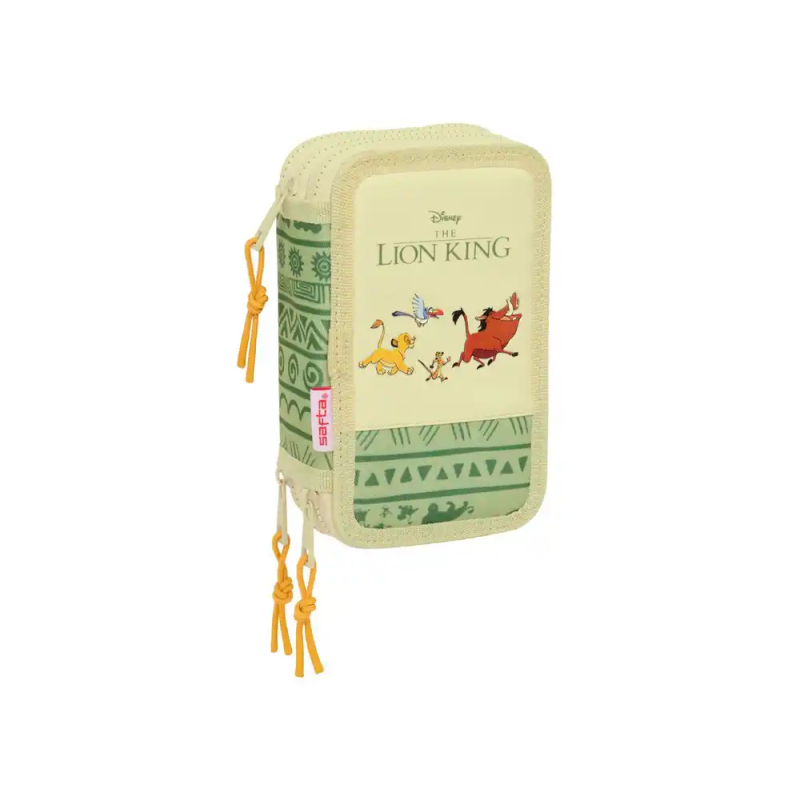 Plumier escolar safta triple 37 piezas mufasa 55x125x195 mm