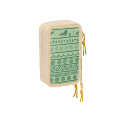 Plumier escolar safta triple 37 piezas mufasa 55x125x195 mm