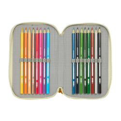 Plumier escolar safta triple 37 piezas mufasa 55x125x195 mm