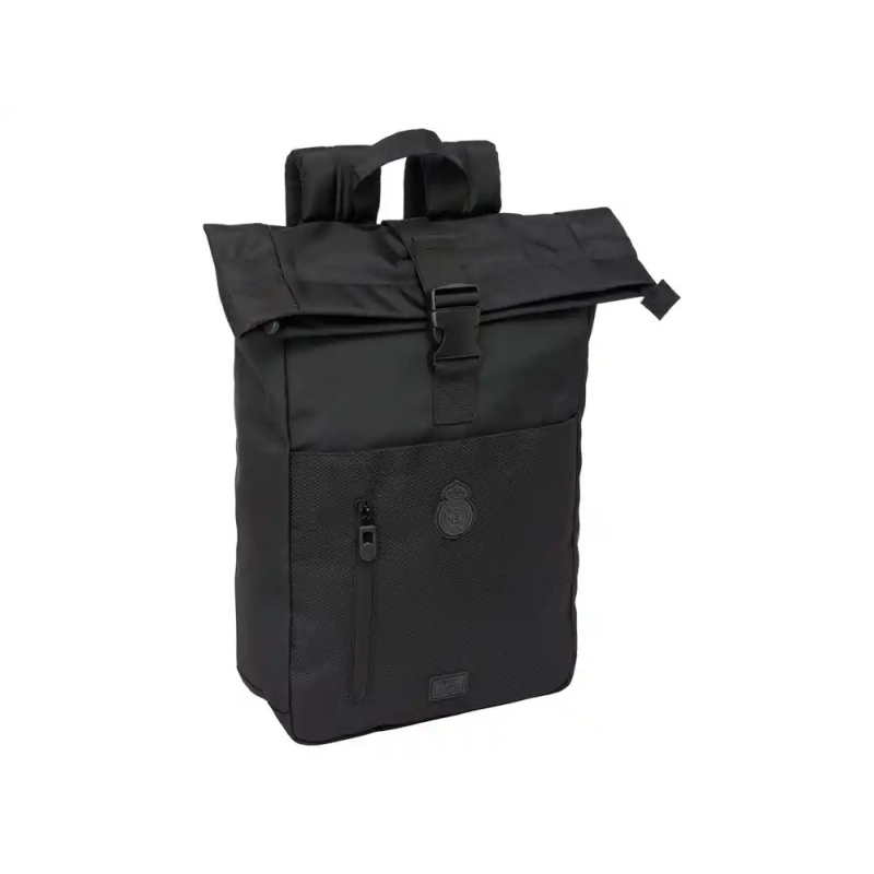 Mochila safta solapa para portatil 15,6'' real madrid premium 130x280x420 mm