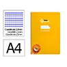 Cuaderno espiral liderpapel a4 a4 pautaguia tapa dura 80h 90 gr cuadro pautado 2,5 mm color amarillo