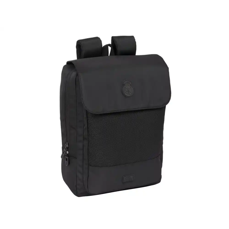Mochila safta con solapa portatil 13,3''+usb real madrid premium 120x290x390 mm