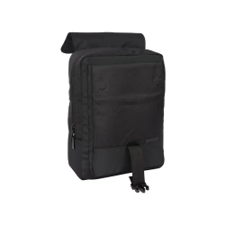 Mochila safta con solapa portatil 13,3''+usb f.c. barcelona premium black 120x290x390 mm
