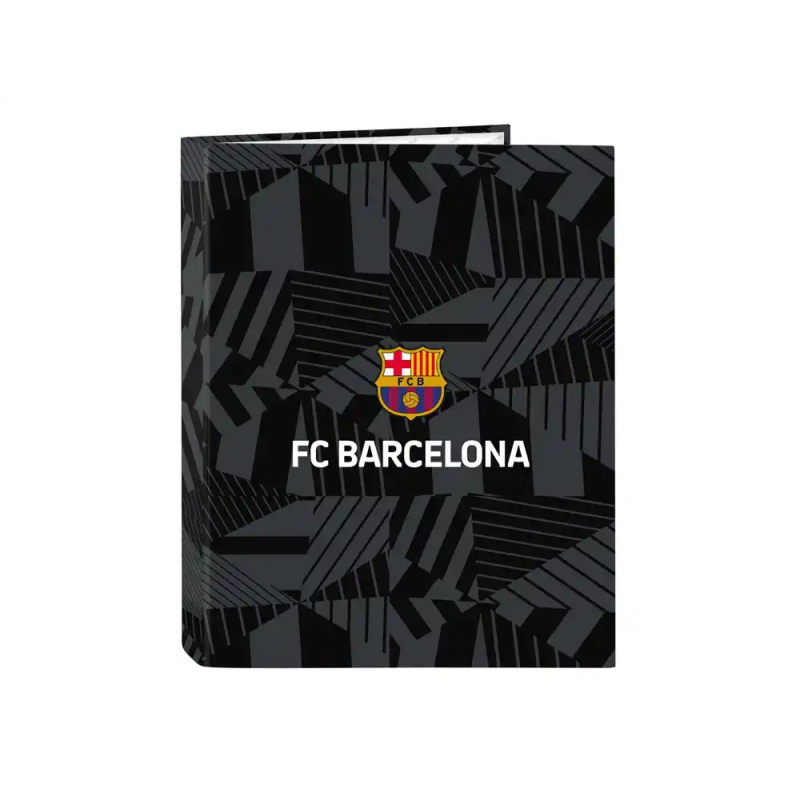 Carpeta 4 anillas mixtas safta folio f.c. barcelona black