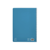 Cuaderno espiral liderpapel a4 a4 pautaguia tapa dura 80h 90 gr cuadro pautado 2,5mm color azul