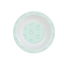 Set de platos cubiertos y vaso safta miffy menta 260x260x90 mm
