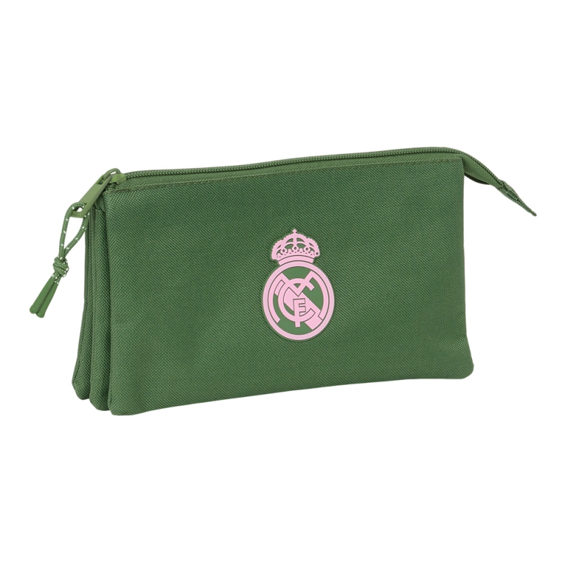 Bolso escolar portatodo safta triple real madrid girl 120x220x30 mm