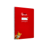 Cuaderno espiral liderpapel a4 pautaguia tapa dura 80h 90 gr cuadro pautado 2,5mm color rojo
