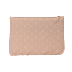 Bolso escolar portatodo safta grande 2 cremallera reciclado y repelente agua sophie la girafe cookie 160x230x30 mm