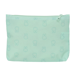 Bolso escolar portatodo safta grande 2 cremallera reciclado y repelente agua miffy menta 160x230x30 mm