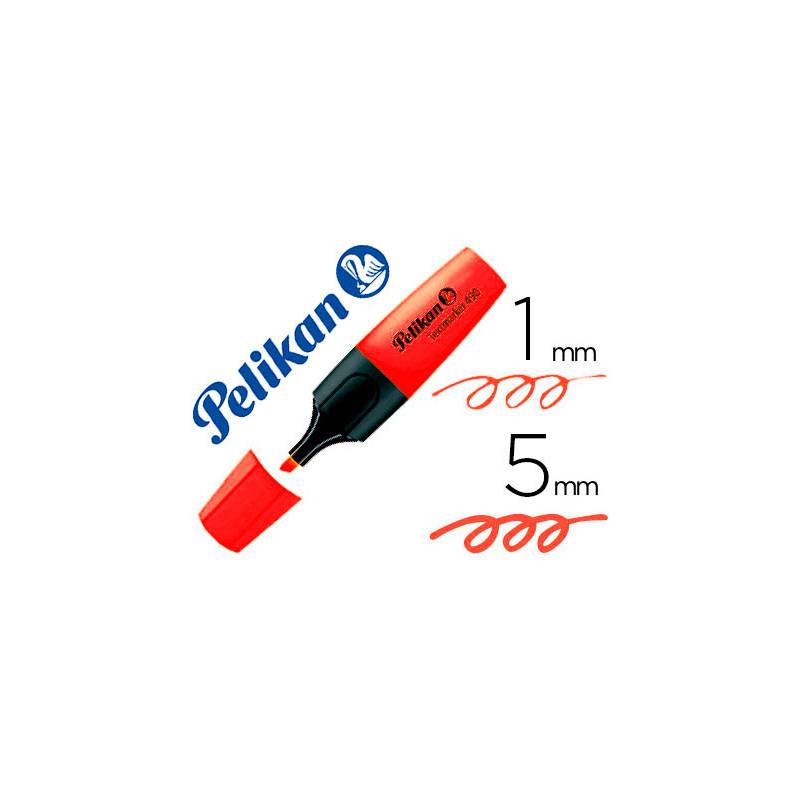 Rotulador pelikan fluorescente textmarker 490 rojo