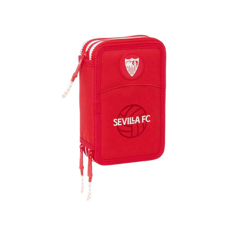 Plumier escolar safta triple 36 piezas sevilla f.c. corporativa 195x125x55 mm