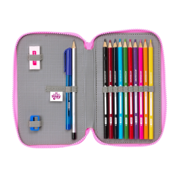 Plumier escolar safta doble pequeño 28 piezas my little pony magic 195x125x40 mm