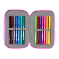 Plumier escolar safta doble pequeño 28 piezas my little pony magic 195x125x40 mm