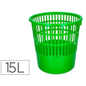 Papelera plastico q-connect...