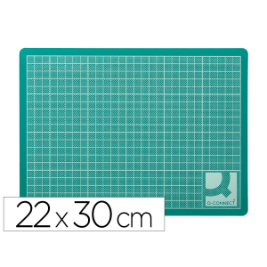 Plancha para corte q-connect din a4 3 mm grosor color verde