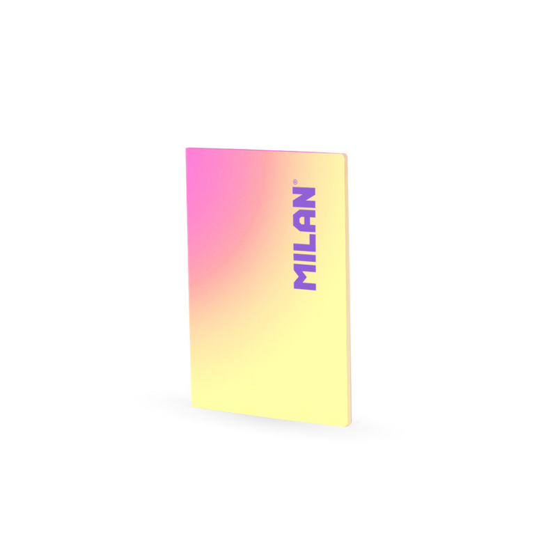 Libreta encolada milan coleccion sunset din a4 48 hojas 95 gr cuadricula 5mm amarillo