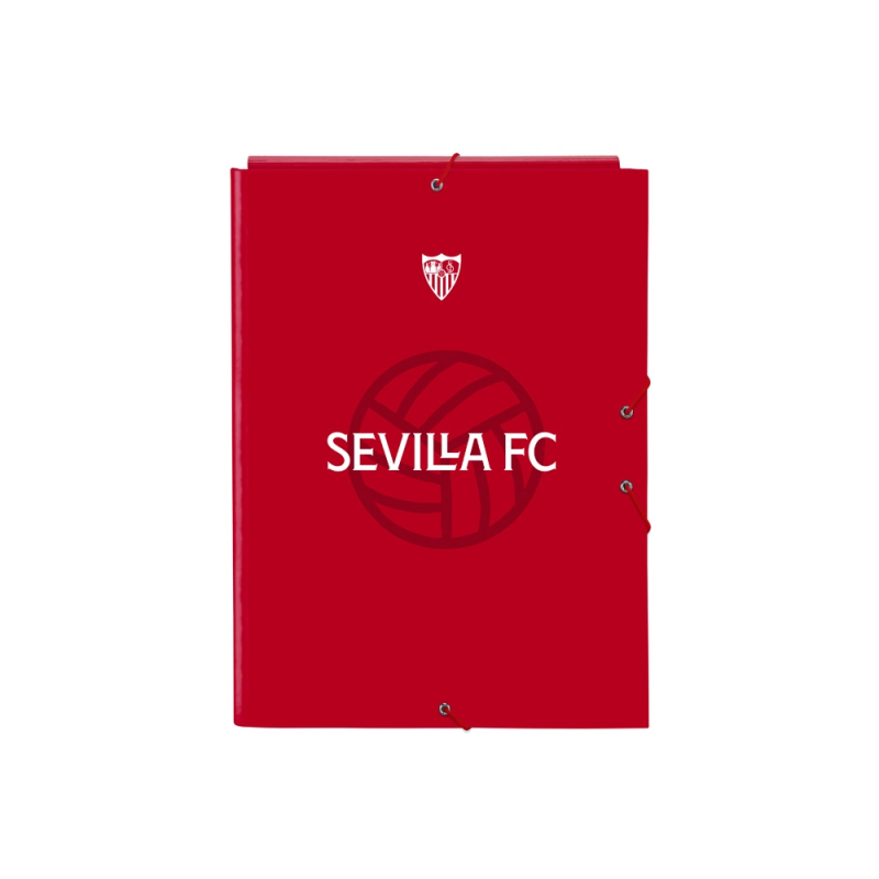 Carpeta carton folio gomas solapas safta sevilla f.c. corporativa