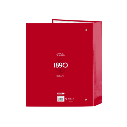 Carpeta safta 4 anillas lomo ancho carton folio sevilla f.c. corporativa