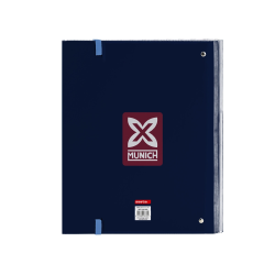 Carpeta safta 4 anillas de 35 mm con recambio din a4 100 hojas con goma y 5 separadores munich royal