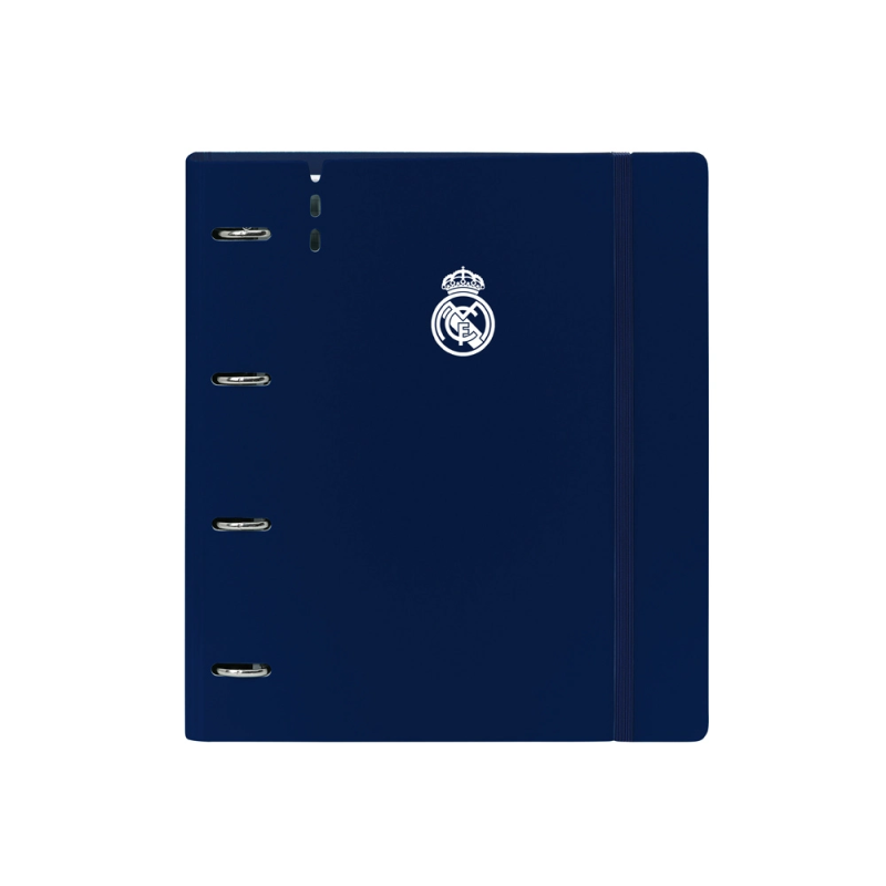 Carpeta safta 4 anillas de 35 mm con recambio din a4 100 hojas polipropileno real madrid 1 equipacion 24/25