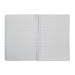Cuaderno espiral liderpapel a4 pautaguia tapa dura 80h 90gr cuadro pautado 5mm color naranja