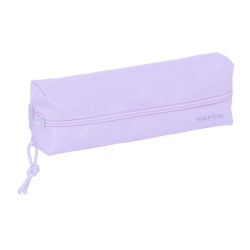 Bolso escolar portatodo safta rectangular con goma elastica 22 cm lila