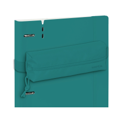 Bolso escolar portatodo safta rectangular con goma elastica 22 cm azul