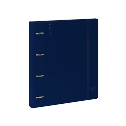 Carpeta con recambio safta din a4 cuadro 5 mm polipropileno foam 4 anillas 35mm azul oscuro
