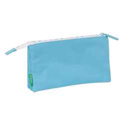 Bolso escolar portatodo safta triple benetton spring 30x220x120 mm