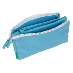 Bolso escolar portatodo safta triple benetton spring 30x220x120 mm