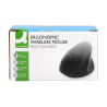 Raton q-connect optico inalambrico ergonomico vertical dpi 800/1200/1600 pila aa negro